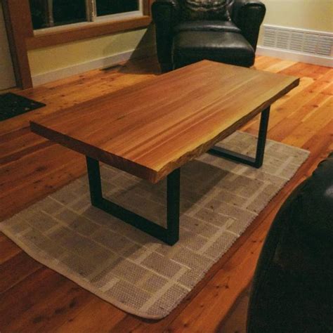 Handmade log table cedar / pine log patio end table. Best Live Edge Cedar Slab Coffee Table for sale in Gibsons ...