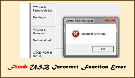 How To Fix Usb Is Not Accessible Incorrect Function Ways