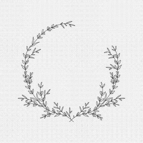Laurel Wreath Svg - Floral Wreath Svg Vector Files - Flower Svg