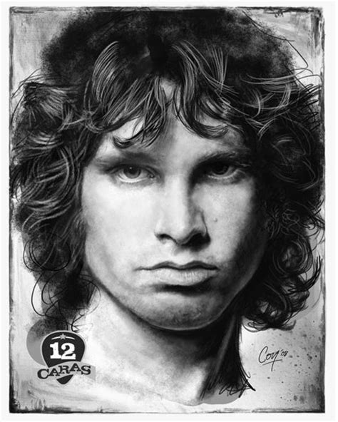Jim Morrison 12caras Series Jim Morrison Face Photography Portrait