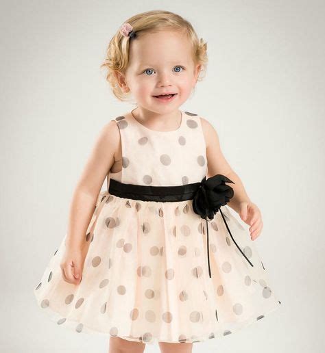 Polka Dot Dress Cute Round Neckline Sleeveless Knee Length Toddler