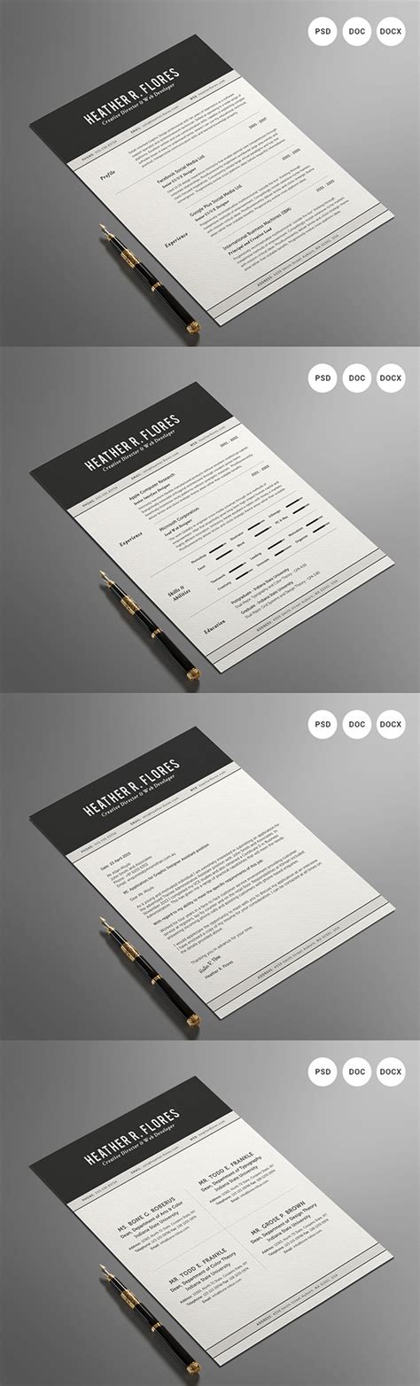 Iowa state university, ames, iowa. 2 Pages Resume Set | CV Template on Behance