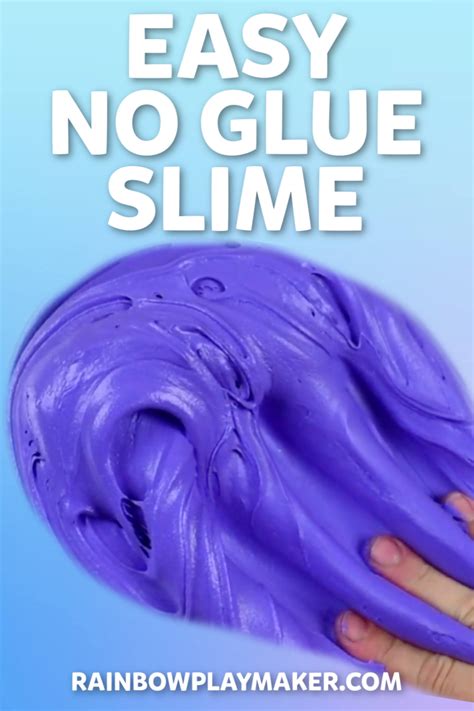 Easy No Glue Slime Slime No Glue Homemade Slime Recipe Homemade Slime