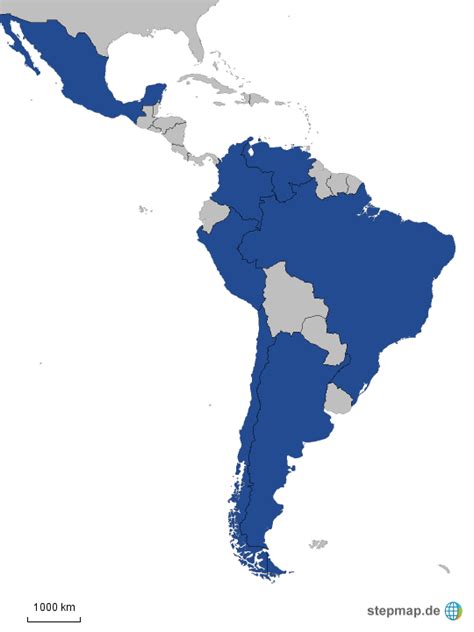 Stepmap Latin America Landkarte Für Deutschland
