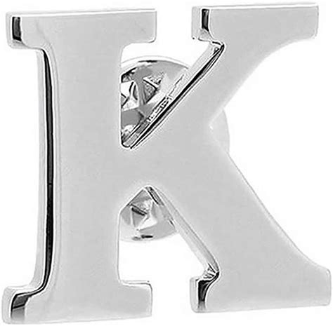 Alphabet Letter K Lapel Pin Amazonca Clothing Shoes And Accessories