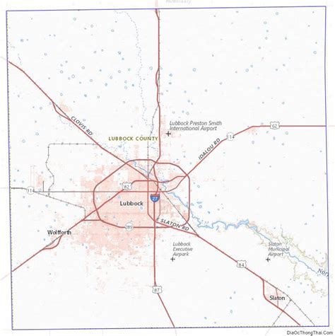 Map Of Lubbock County Texas