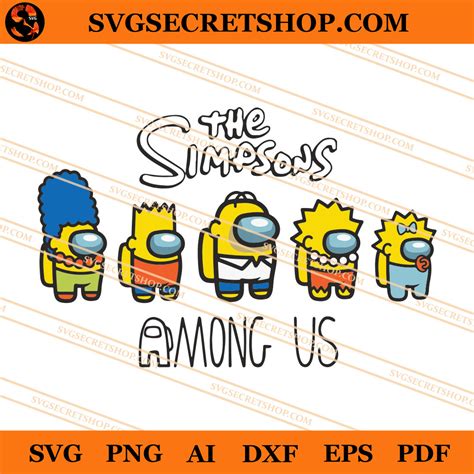 The Simpsons Among Us Svg Among Us Svg The Simpsons Svg