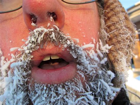 Nose hair is the kind of thing you never think about until you catch a glance in the mirror of an unruly strand protruding from your nostril. You know it's cold when… | …your nose hairs freeze ...