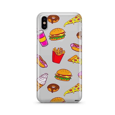 Fast Food Clear Tpu Phone Case Cover Phone Case Cover Case Phone