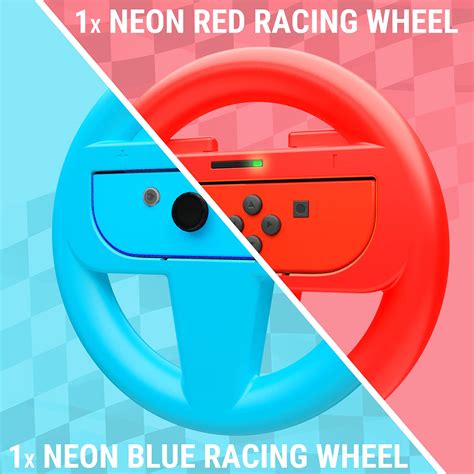 Orzly Steering Wheels For Nintendo Switch And Oled Joycons Racing Wheels