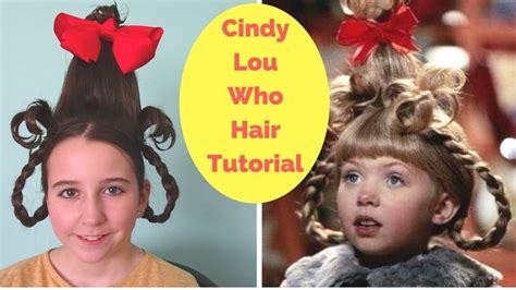 Cindy Lou Who Hair Tutorial Great For Halloween Crazy Hair Day And