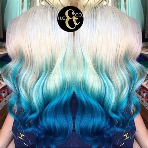 29 Blue Hair Color Ideas For Daring Women Blue Ombre