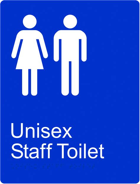 Unisex Staff Toilet Braille Sign Premier Film Distribution