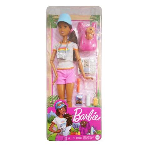 Mattel Barbie Wellness Ημέρα Ομορφιάς Hiking Doll Μελαχρινή Κούκλα Με