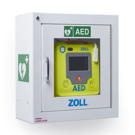 How the defibrillator creates the biphasic truncated exponential waveform. Zoll AED 3 Defibrillator Standard Surface Wall Cabinet ...