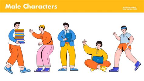 2nd Flat Character Illustration Design On Behance Character