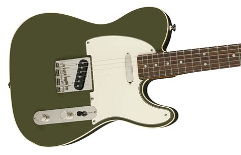 Squier Fsr Classic Vibe 60s Custom Tele In Olive Green Andertons Music Co