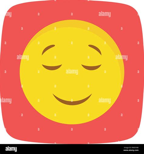 Calma Emoji Vector Icono Icono De Signo Ilustración Vectorial Para Uso