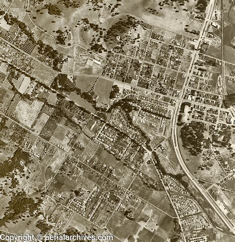 Historical Aerial Photograph Novato Marin County California 1952