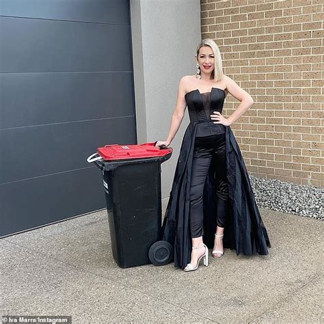 Yummy Mummies Star Iva Marra Takes Out The Garbage In Her Logies Outfit Daily Mail Online