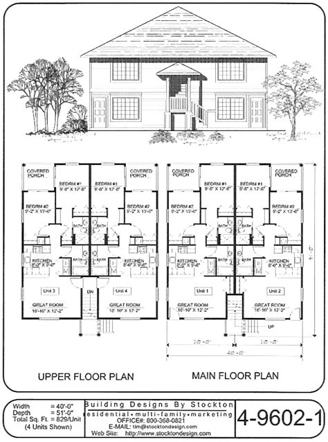 Building Designs By Stockton Plan 4 9602 1