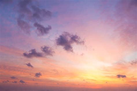 Gentle Colors Of Sunrise Sky Stock Image Image Of Light Dramatic