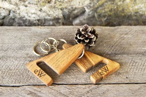 Wooden Keychain Pendant Ipad Iphone Smartphone Stand Cell Etsy