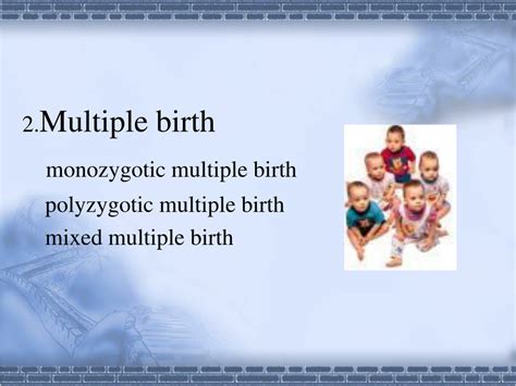 Ppt Twins And Multiple Birth 1twins Monozygotic Twins Dizygotic