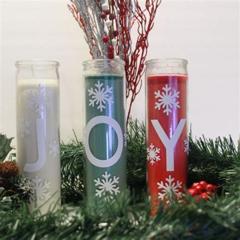 Diy Dollar Store Christmas Candles Add A Little Joy To Your Holiday