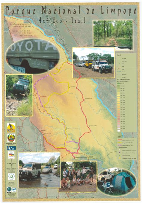 3 Map Of The 4x4 Eco ­ Trail In The Limpopo National Park Source Ppf