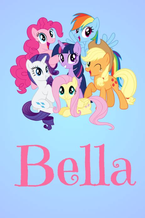 My Little Pony Name Poster Template Postermywall