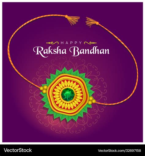 Rakhi Raksha Bandhan Royalty Free Vector Image