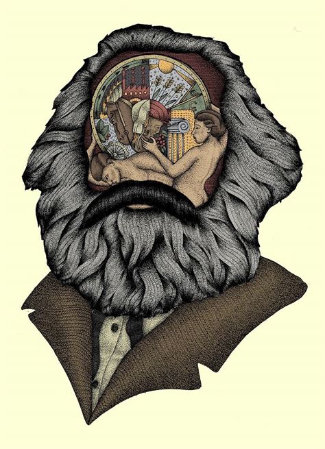 Karl Marx Historical Materialism Illustration On Behance