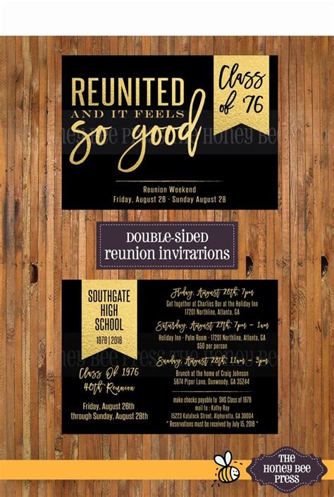 Class Reunion Invitation Template Inspirational Reunited And It Feels