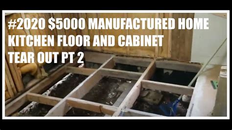 Just get as close as you can to the cabinets using whole panels and then cut the linoleum or laminate pieces as needed so that they abut neatly against the cabinet base. #2020 $5000 MANUFACTURED HOME KITCHEN FLOOR AND CABINET TEAR OUT AND REPLACEMENT PT 2 - YouTube