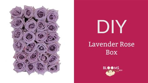 Diy Lavender Rose Box Blooms By The Box