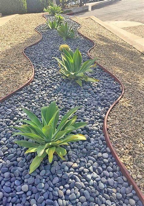 Landscaping With River Rock Best 130 Ideas And Designs Front Garden