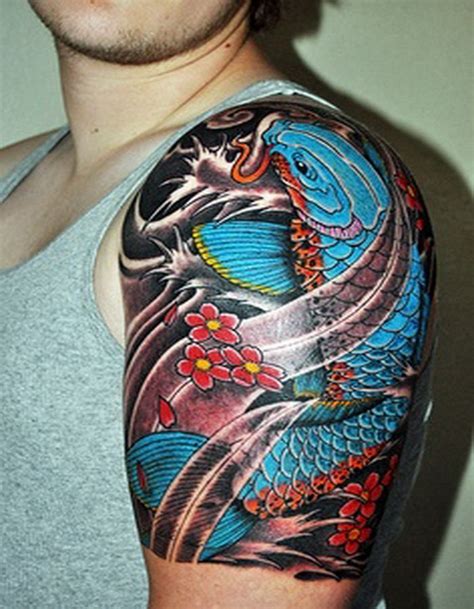 Sleeve Koi Fish Tattoo Ideas 02 Black Ink Koi Fish Tattoos Koi Tattoo
