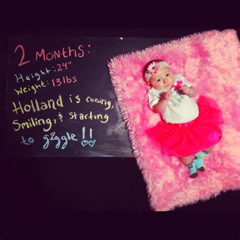 Adorable Chalk Prop Track Your Babys Month To Month Growth With A