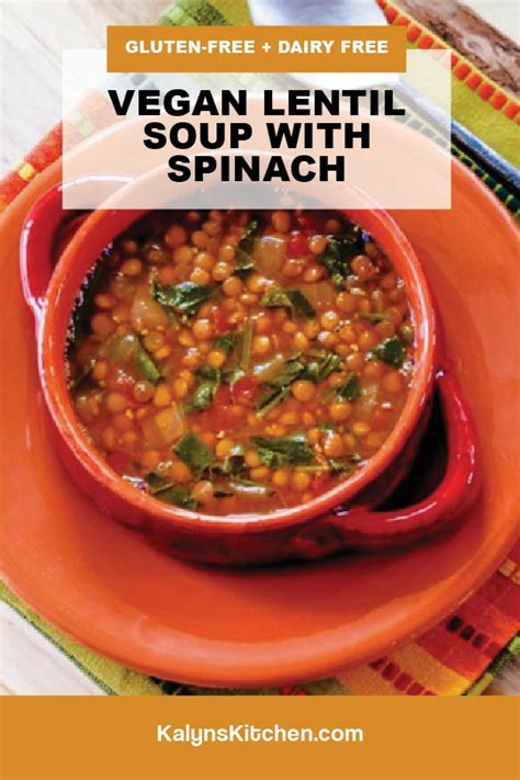 Vegan Lentil Soup With Spinach Has Loads Of Flavor From The Tomatoes