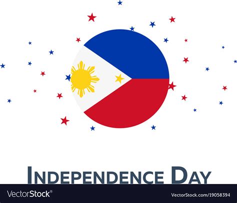 Independence Day Of Philippines Patriotic Banner Vector Image