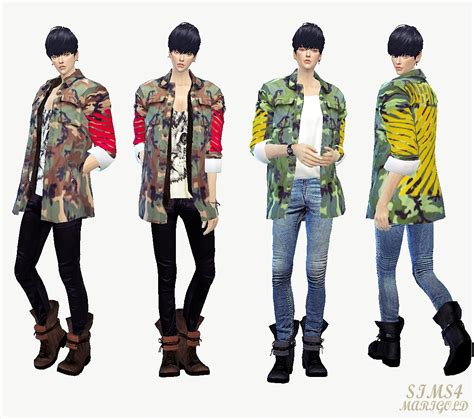 My Sims 4 Blog Accessory Military Jackets For Males And Females By Sims