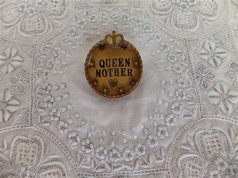Vintage Queen Mother Brooch Maximal Art By John Wind Etsy Queen