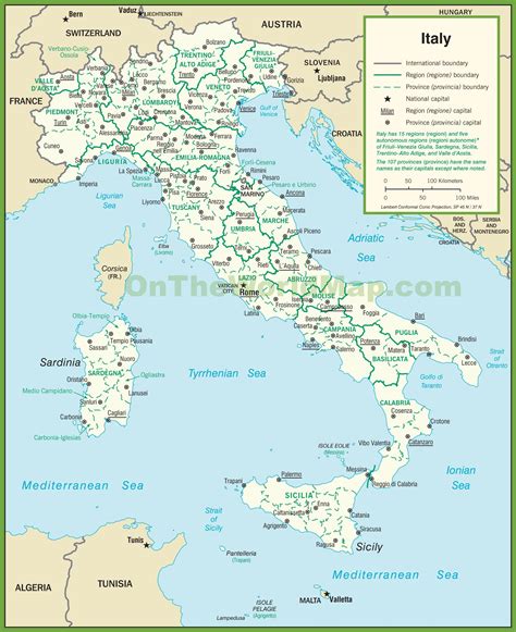 Italy Map Regions Map Of Italy Provinces Holidaymapq Com Click