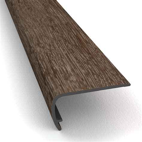 Update your decor with the affordable elegance of msi parkland dracy stair nose molding vinyl plank flooring. STAINMASTER 2-in x 94-in Washed Oak Umber Vinyl Stair ...