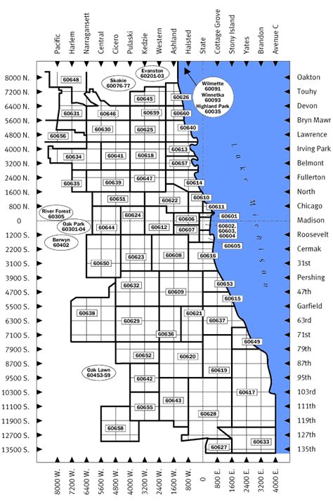 Chicago Zip Code Map 2016 Metro Map