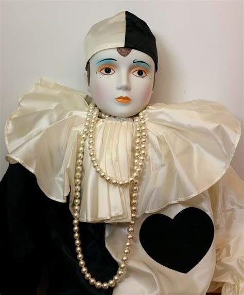 Victoria Impex Corporation Harlequin Jester Doll 2995 Picclick Vintage Porcelain Dolls