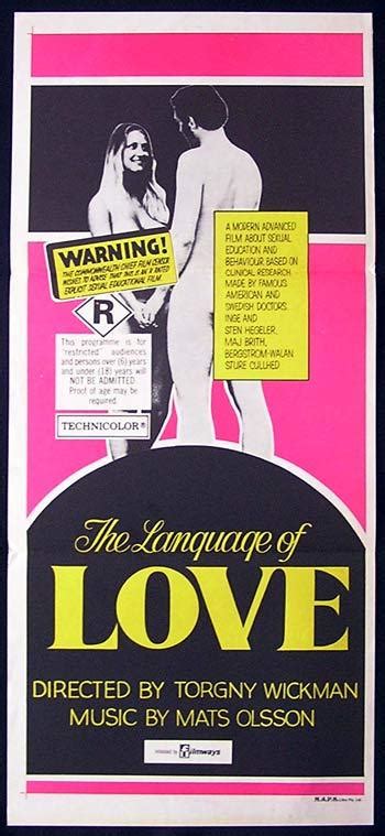 the language of love 1969 rare swedish sexploitation poster moviemem original movie posters