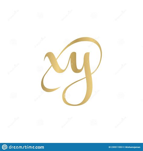 logotipo das iniciais do alfabeto yx xy x e y ilustração do vetor ilustração de inicial letra