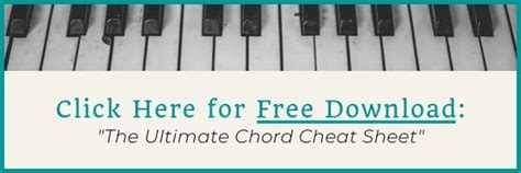 Free Download Of Ultimate Chord Cheat Sheet Piano Chords Piano